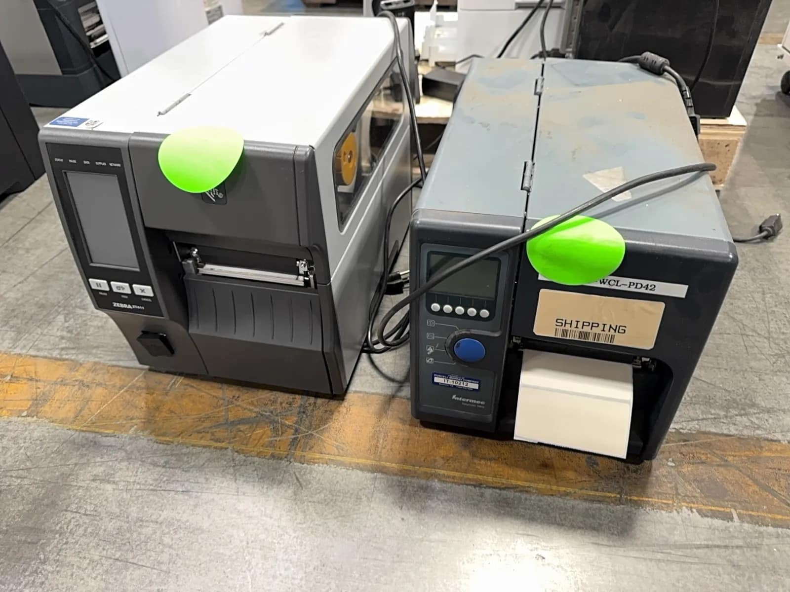 intermec-easycoder-pd42-printer-and-zebra-zt411-printer-mqkc20me