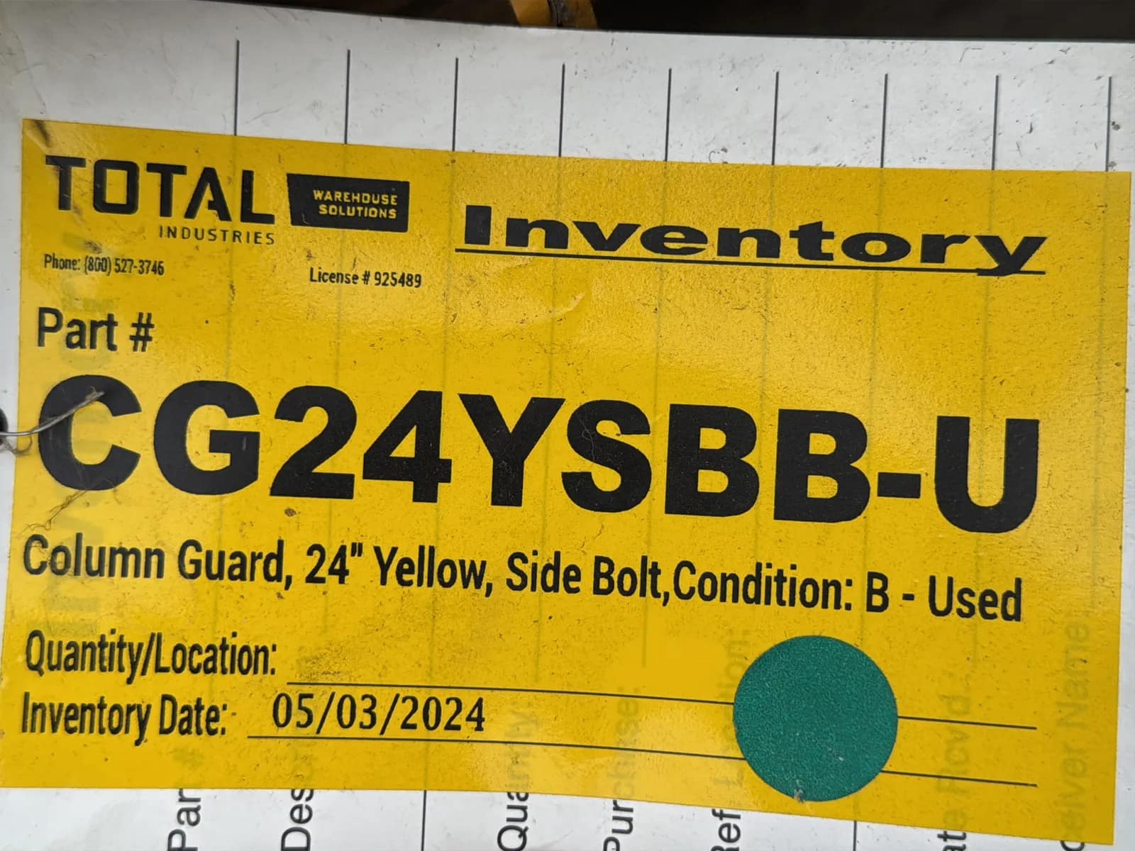 Pallet of 24” Column Guards, Side Bolt, photo 5 of 5