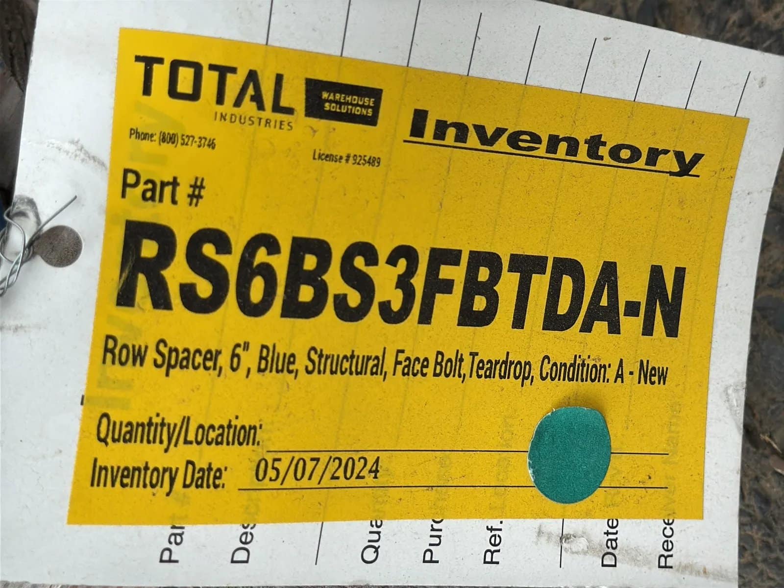 Pallet of 6” Teardrop Row Spacers, photo 5 of 5