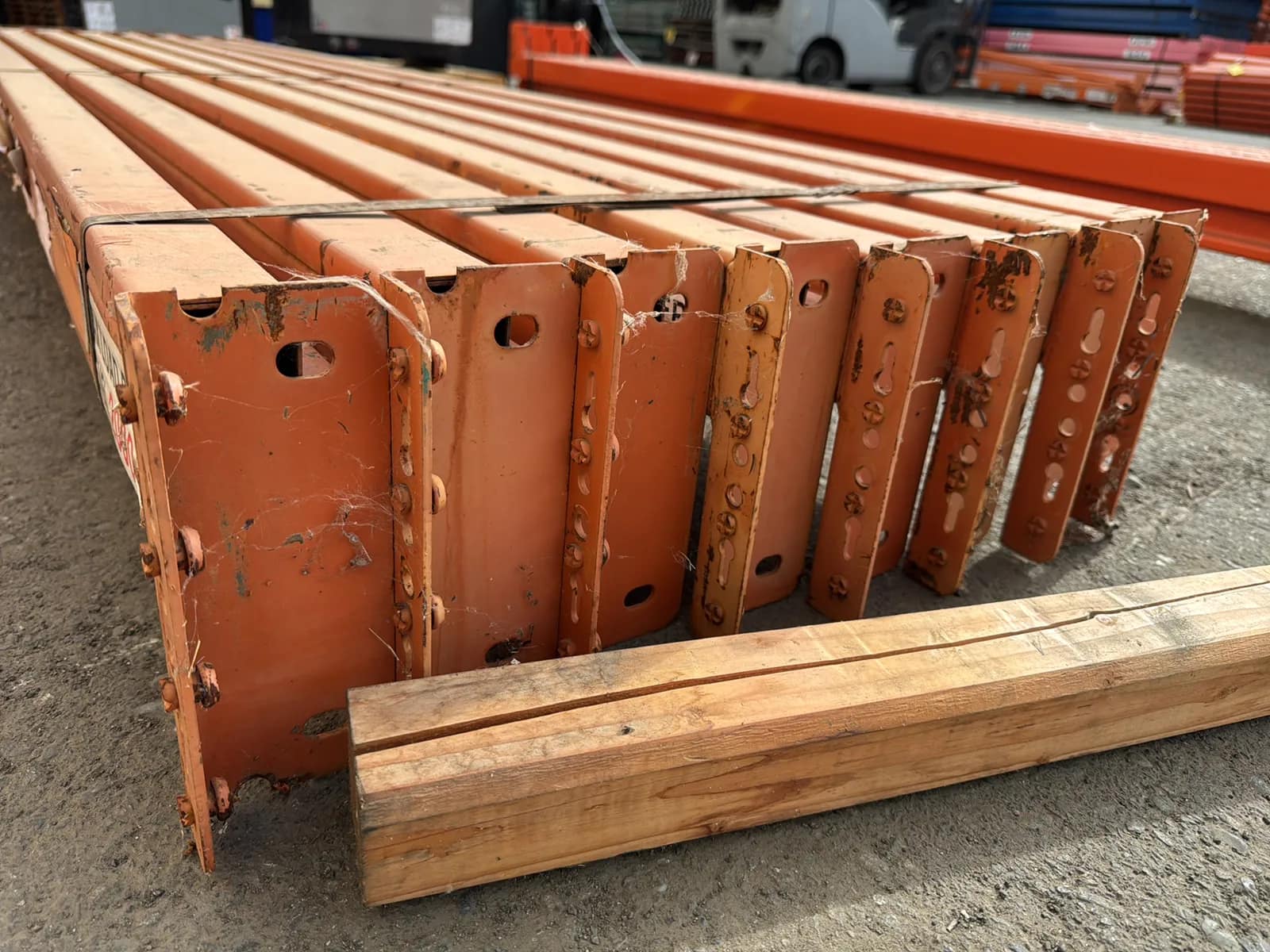 (8) 96” Pallet Racking Crossmembers, photo 5 of 5