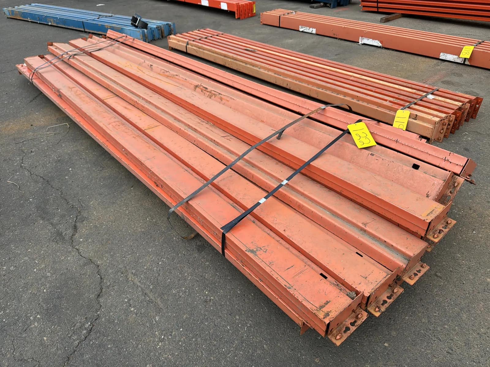 (16) 136” Pallet Racking Crossmembers, photo 2 of 5