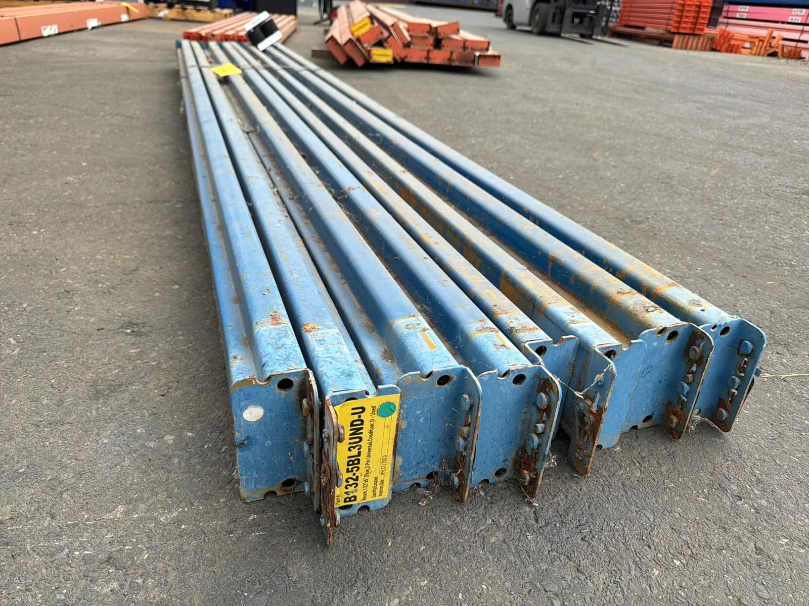 (8) 132” Pallet Racking Crossmembers, photo 3 of 6