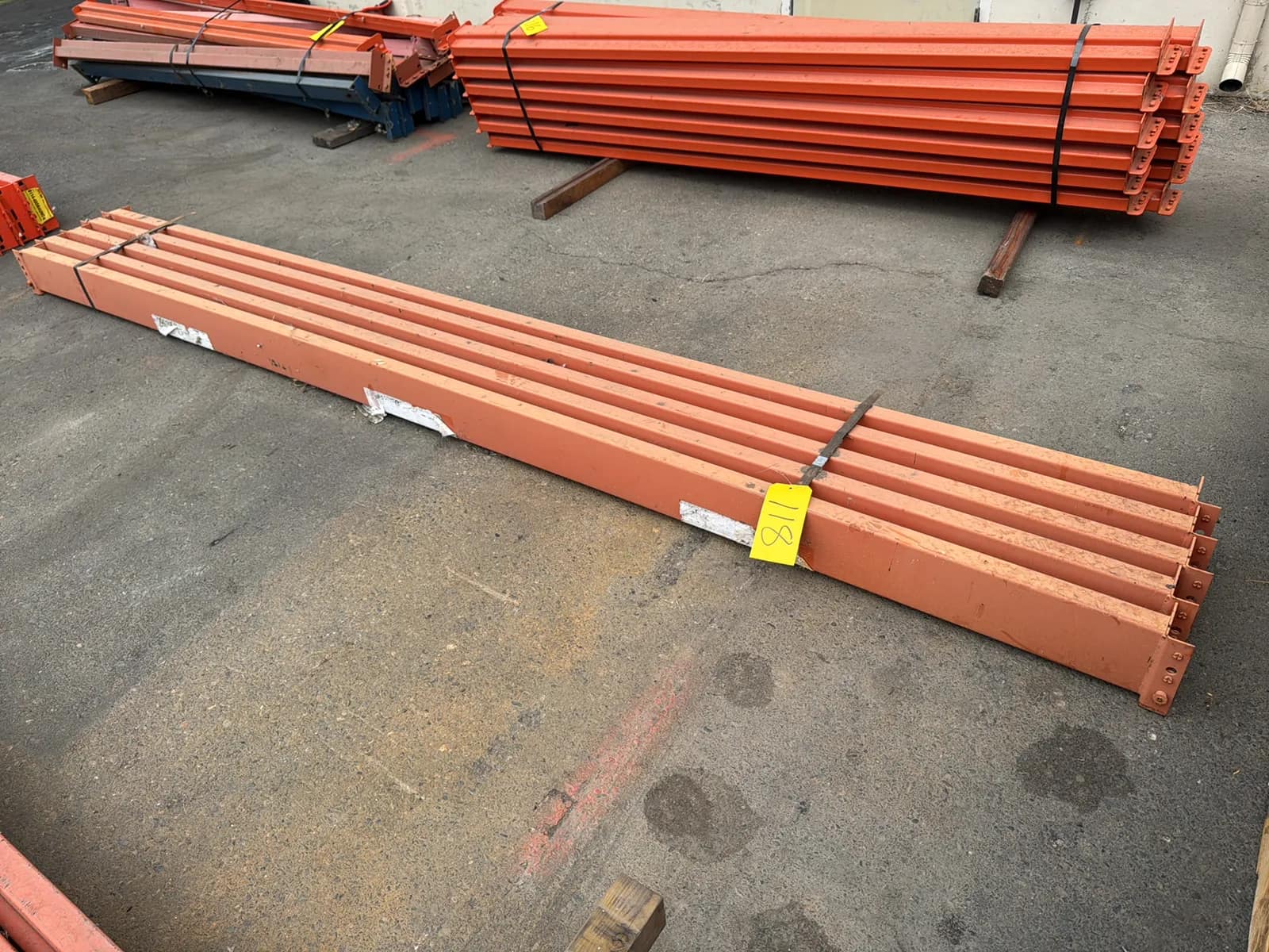 (5) 132” Pallet Racking Crossmembers, photo 2 of 4