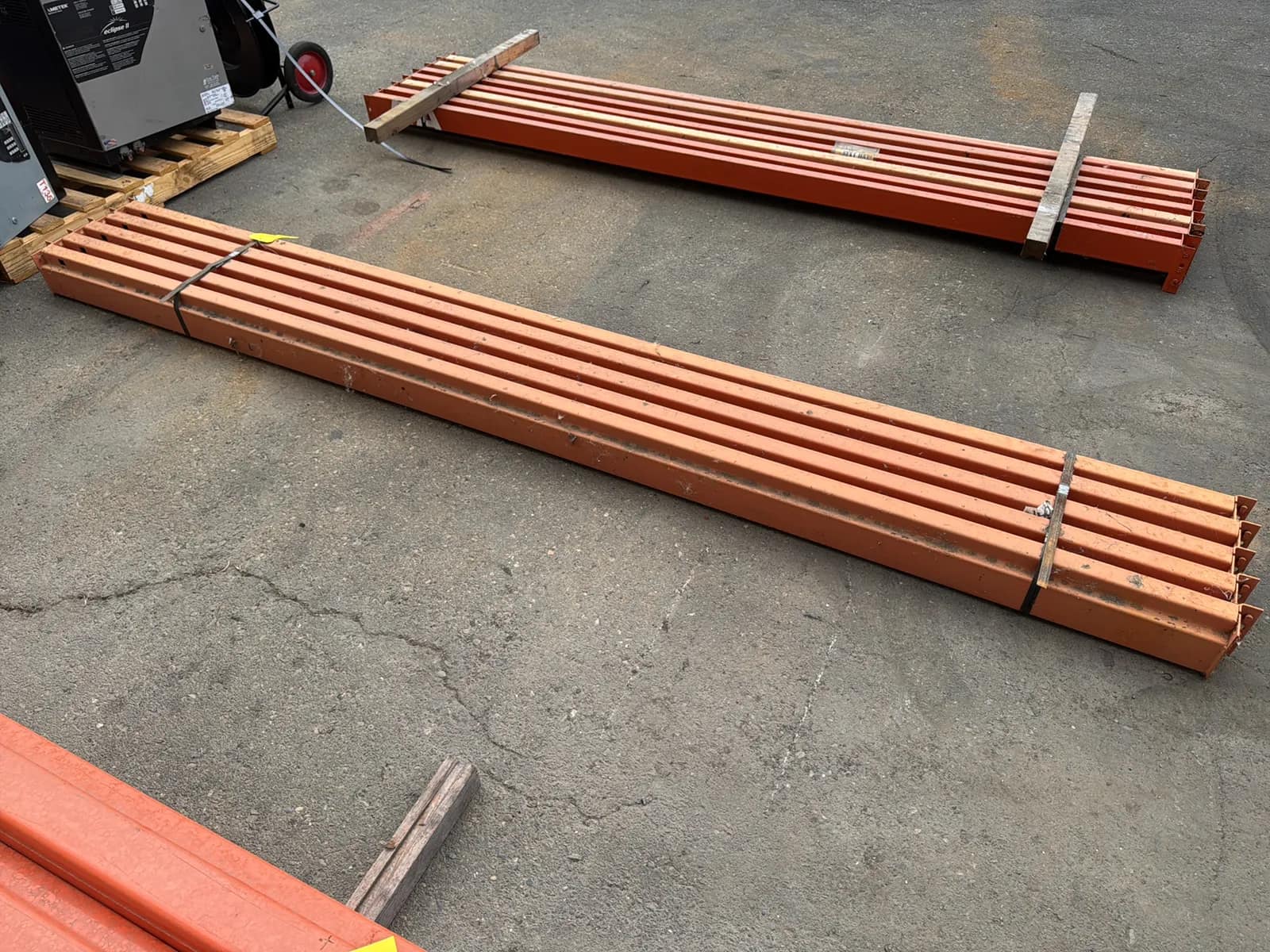 (5) 132” Pallet Racking Crossmembers, photo 4 of 4