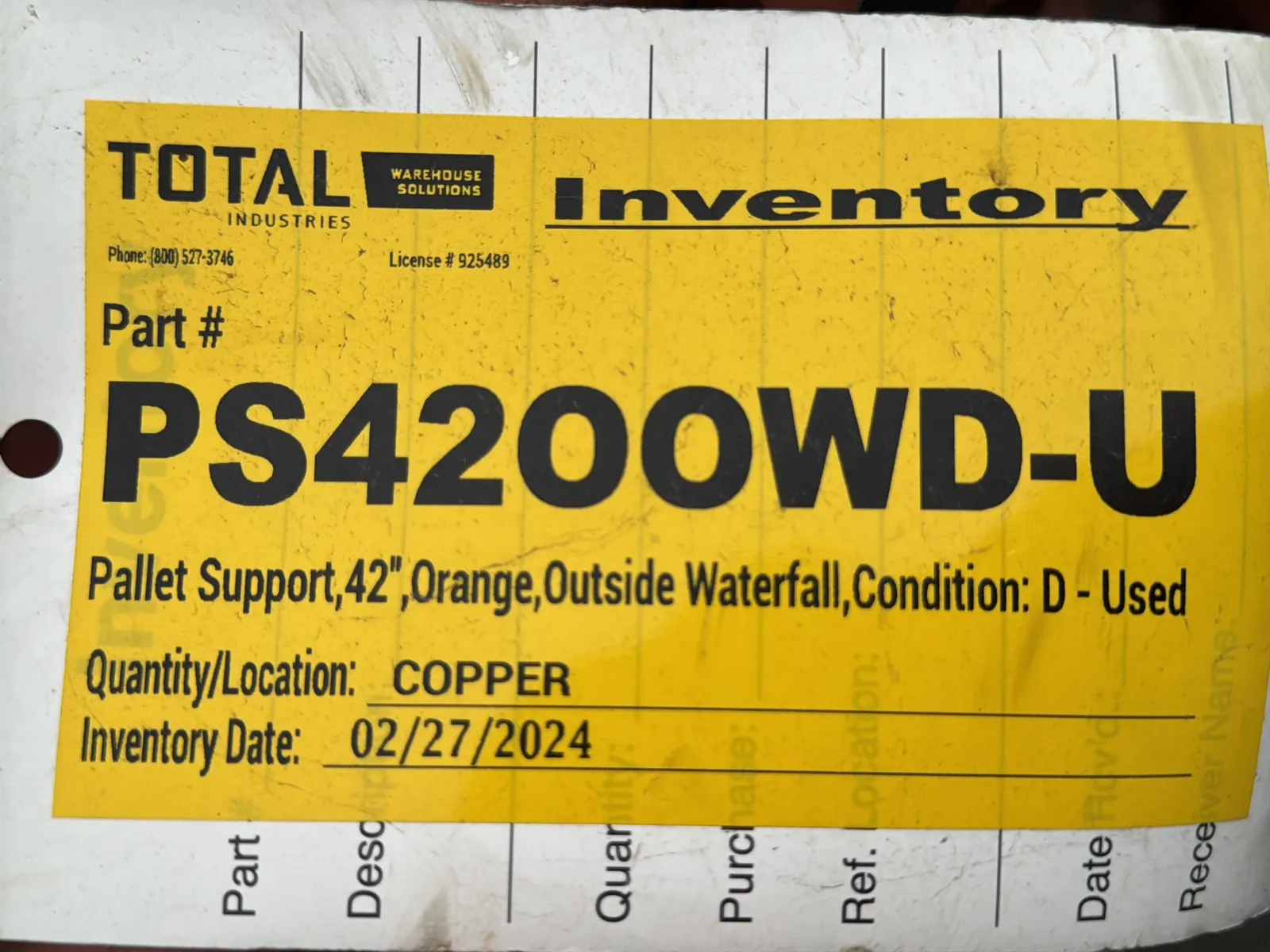 Pallet of 42” Pallet Supports, photo 4 of 4