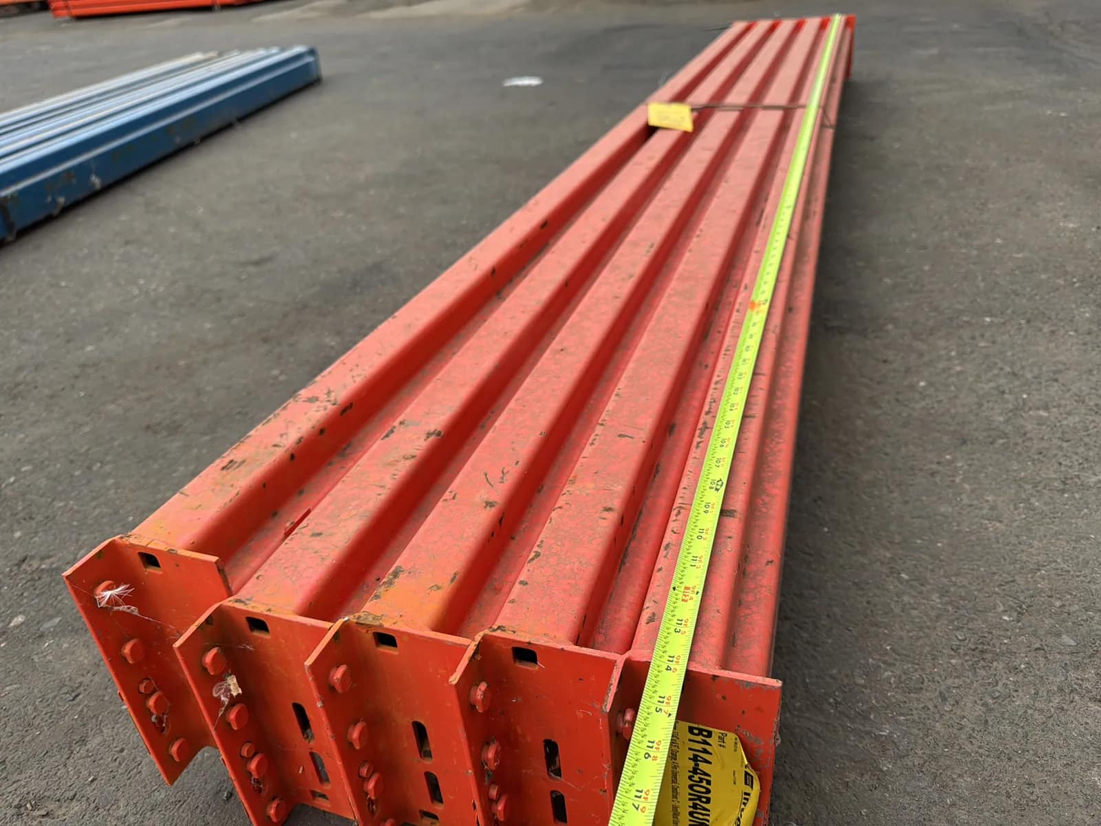 (5) 114” Pallet Racking Crossmembers, photo 3 of 5