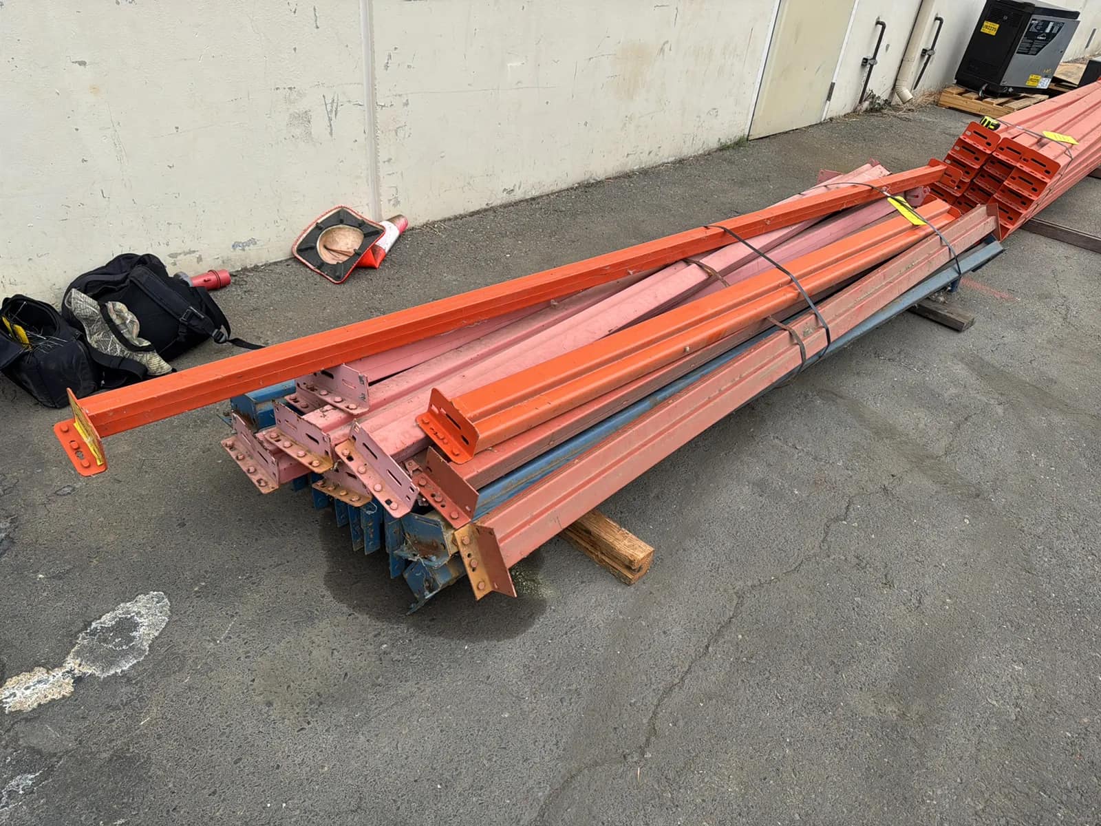 (20) Assorted Pallet Racking Crossmembers, 96”, 108”, 132”, photo 2 of 5