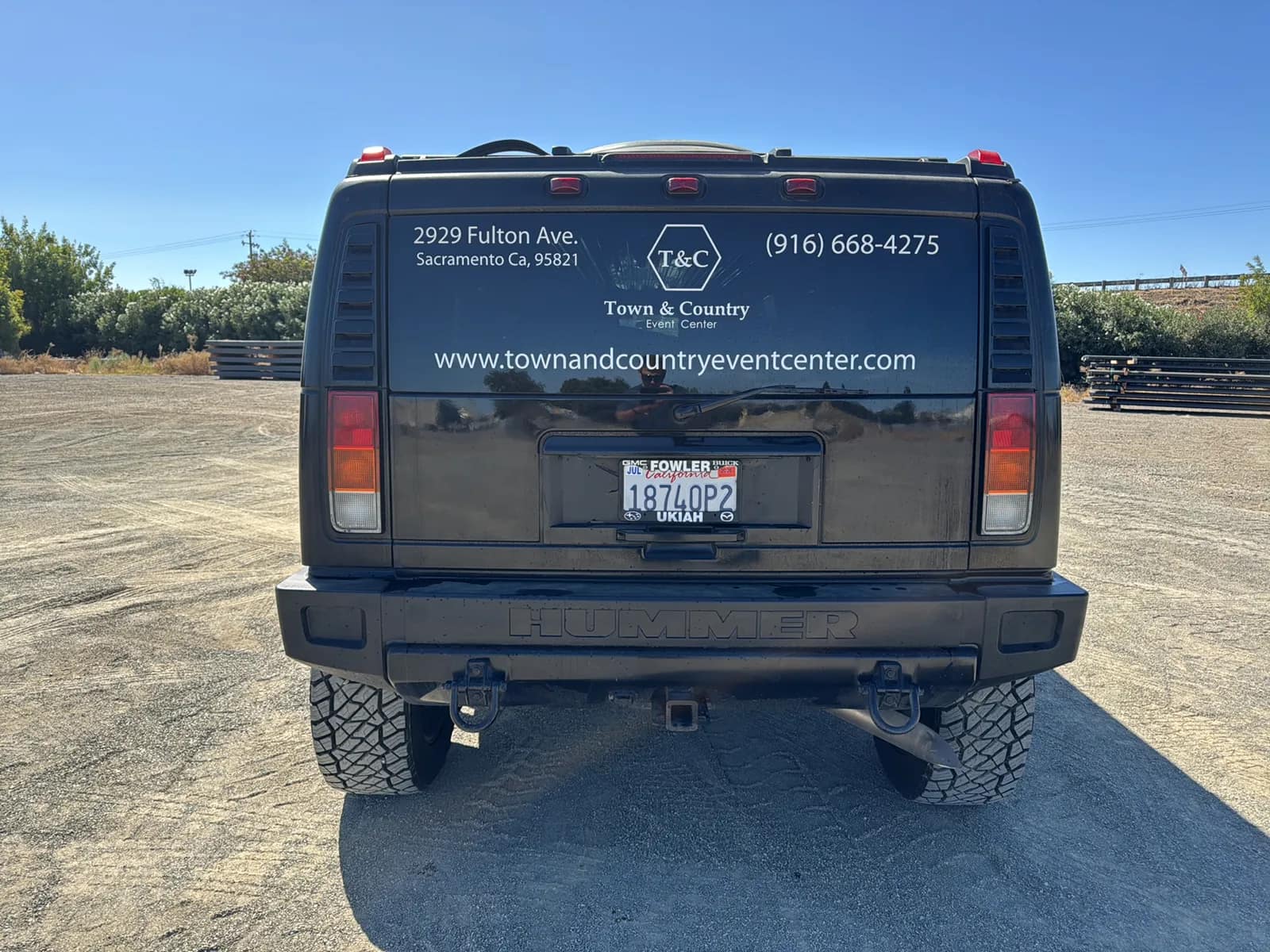 2004 Hummer H2 Limousine, rear view
