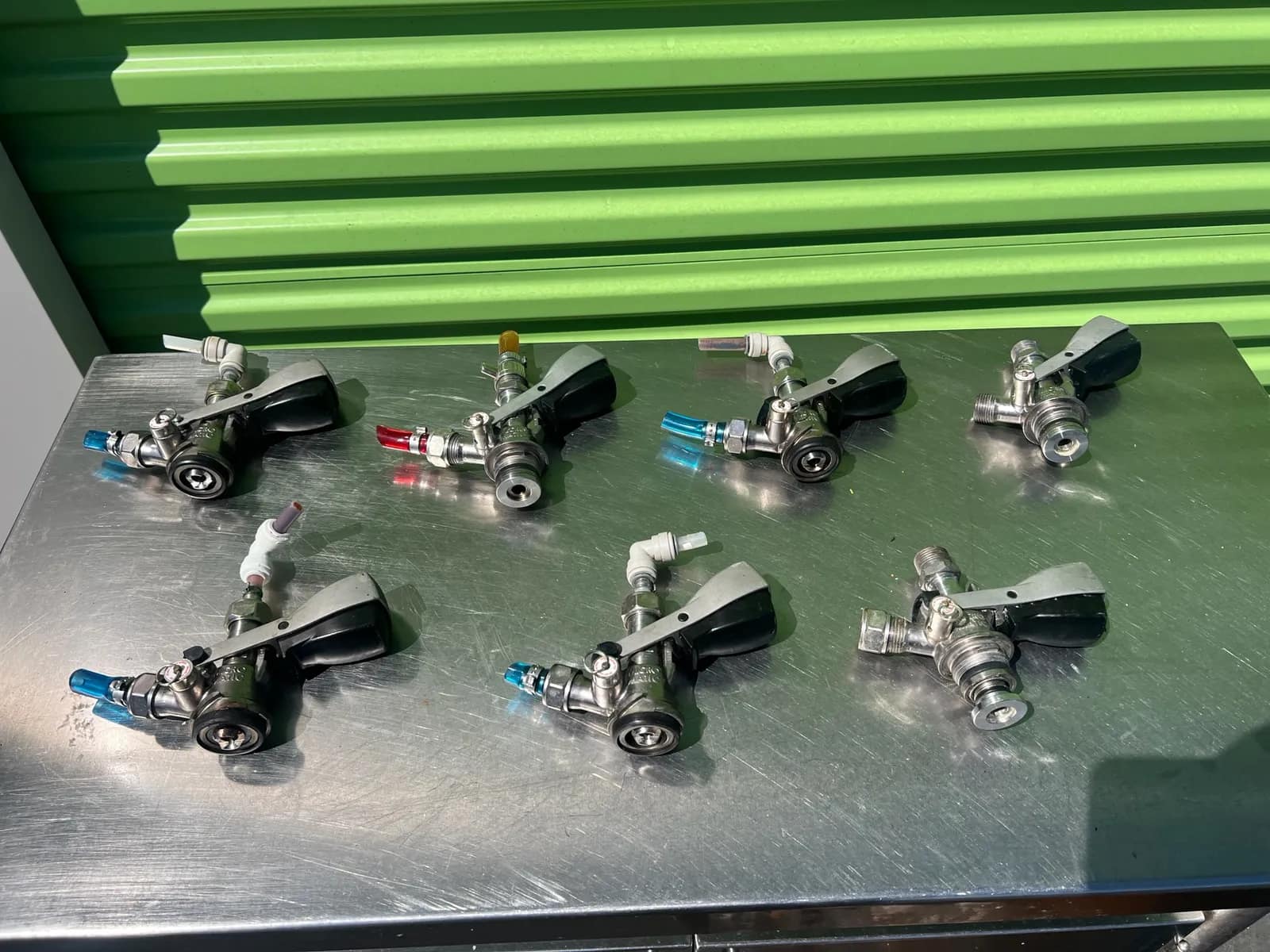 lot-of-7-industrial-keg-couplers-micro-matic-mtxkn1rb