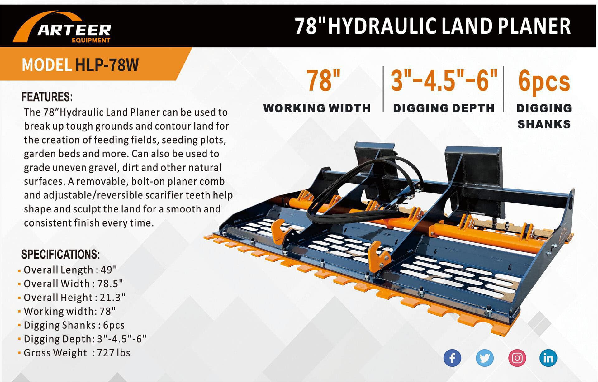 2026-arteer-hlp-78w-78-hydraulic-skid-steer-land-plane-unused-mu1tx063