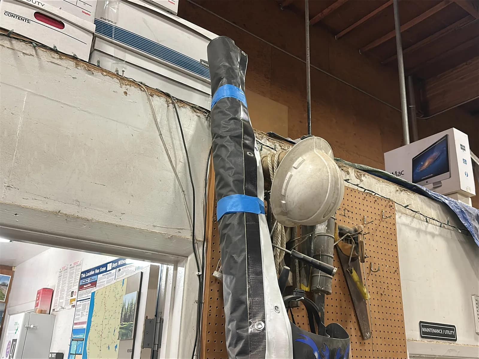 Pegboard And Contents: Welding Mask, Hand Saws, Caulking Gun And More, photo 5 of 6