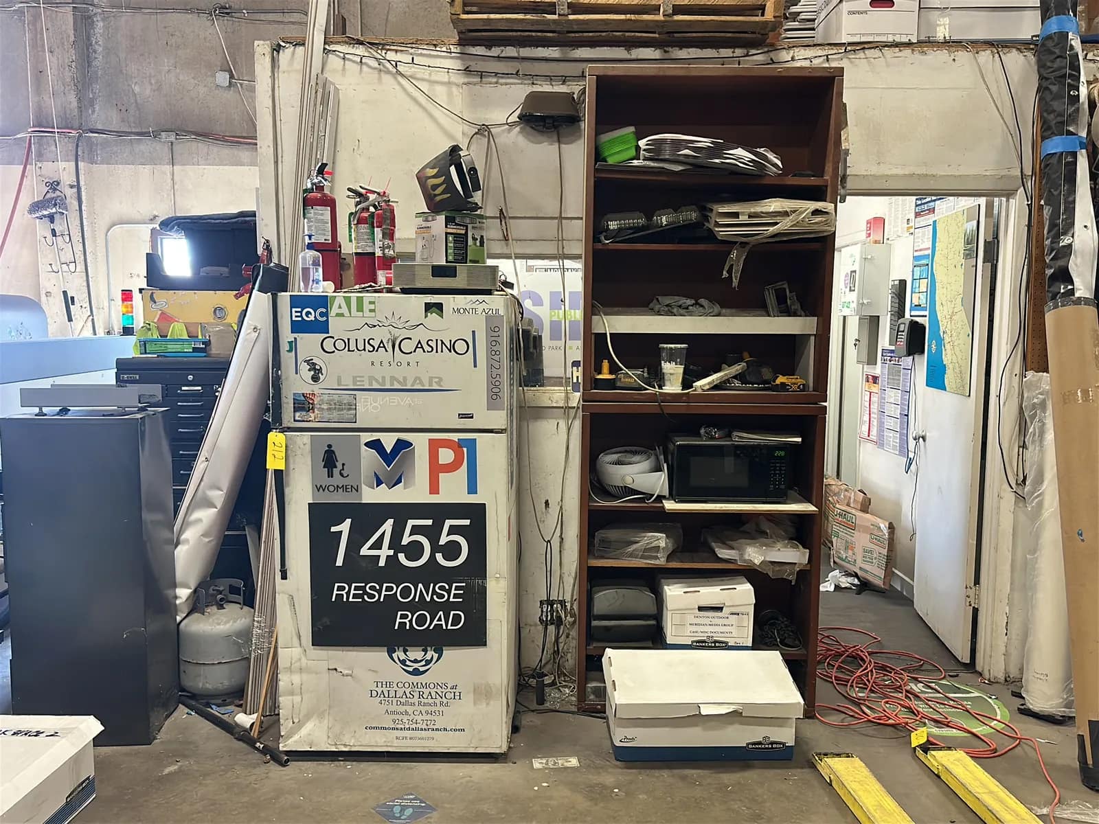contents-of-section-refrigerator-book-shelf-dewalt-batteries-fire-extinguishers-and-more-2040fa