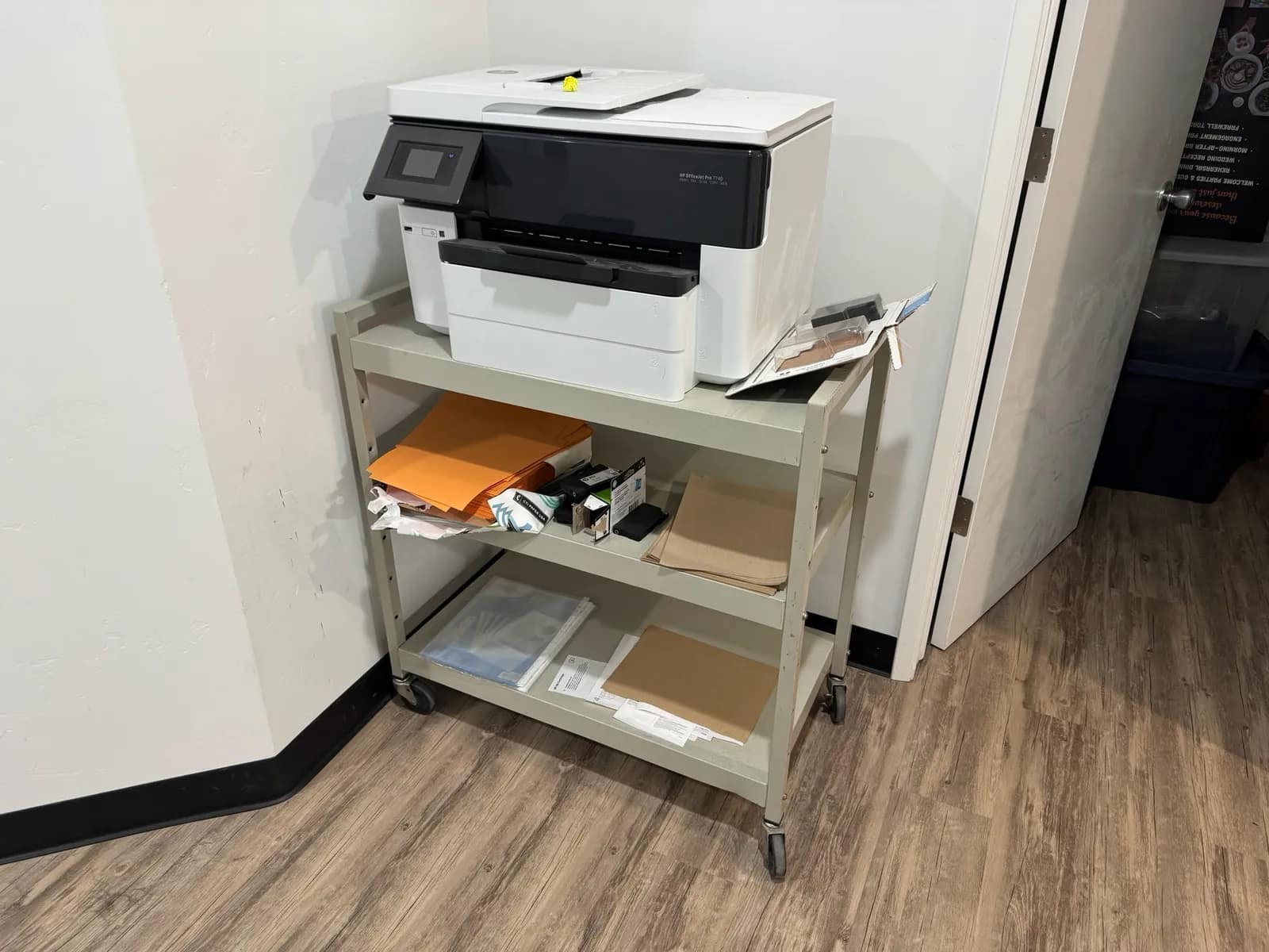 hp-officejet-pro-7740-printer-and-metal-cart-mubocq82
