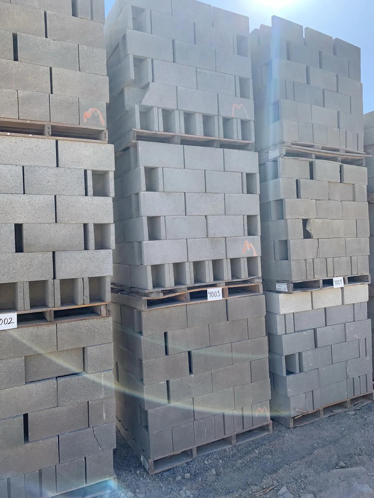 (3) Pallets 8x8x16 Open End Standard Gray, photo 2 of 3