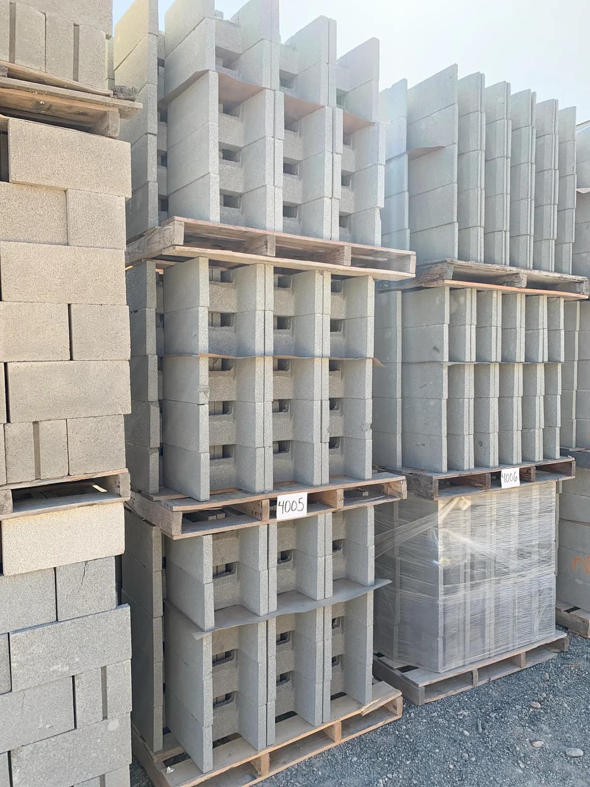 (3) Pallets 12x8x16 Double Open End Bond Beam Gray, photo 2 of 3