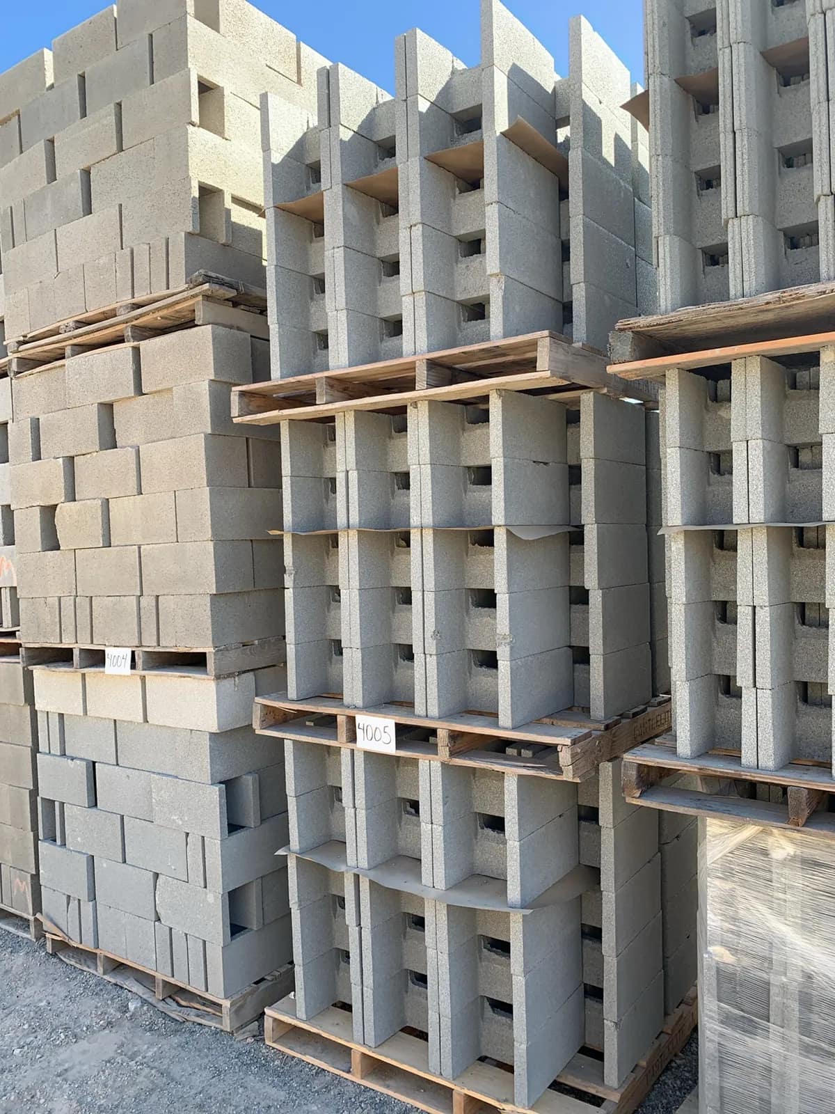 (3) Pallets 12x8x16 Double Open End Bond Beam Gray, photo 3 of 3