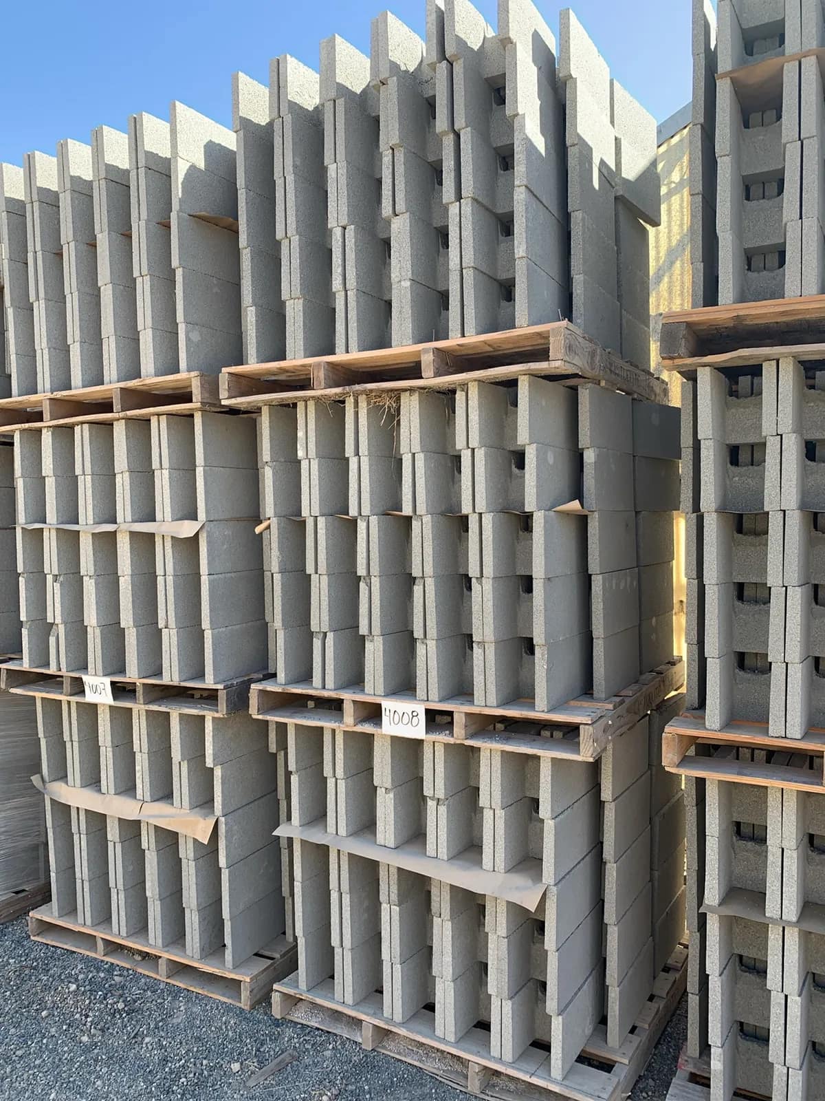 (3) Pallets 8x8x16 Double Open End Bond Beam Gray, photo 3 of 3