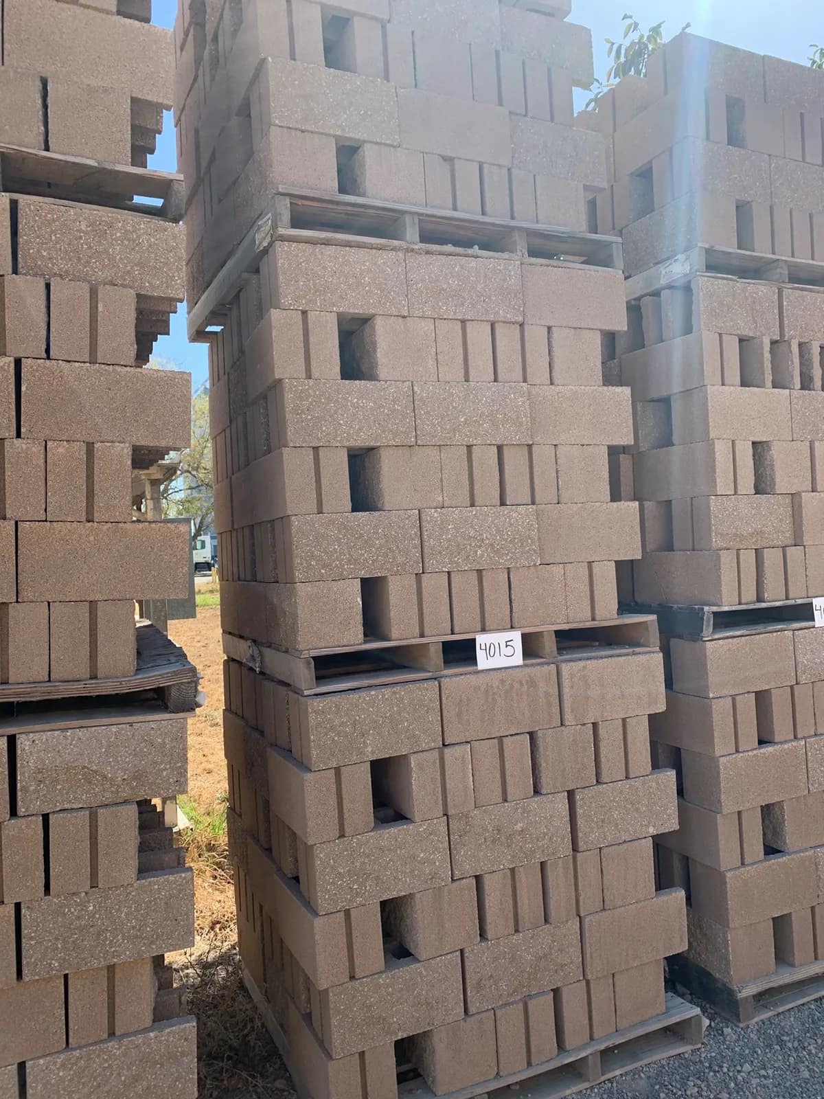 (3) Pallets 8x8x16 Split One Side Open End Standard Tan, photo 2 of 3