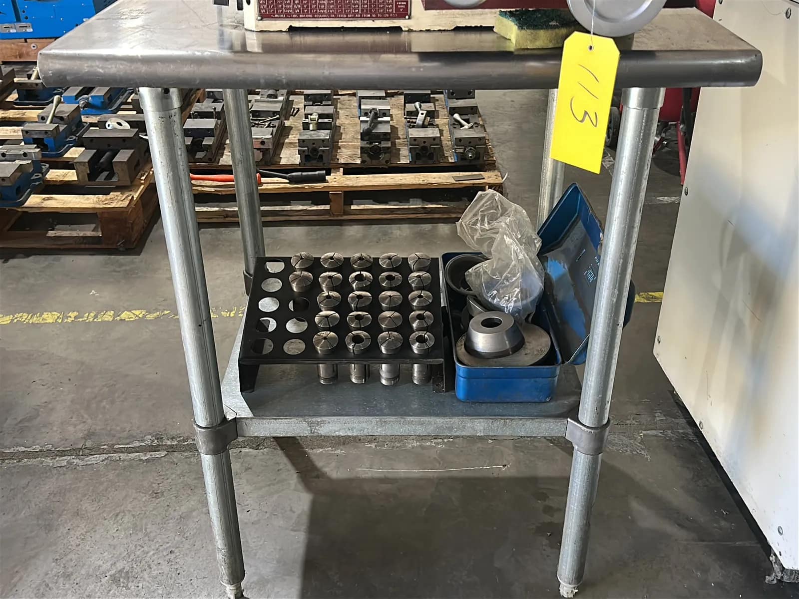 Falcon Chevalier With Assorted 5C Collets And Steel Table, photo 9 of 11