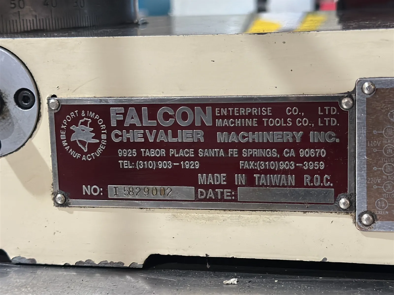 Falcon Chevalier With Assorted 5C Collets And Steel Table, photo 8 of 11