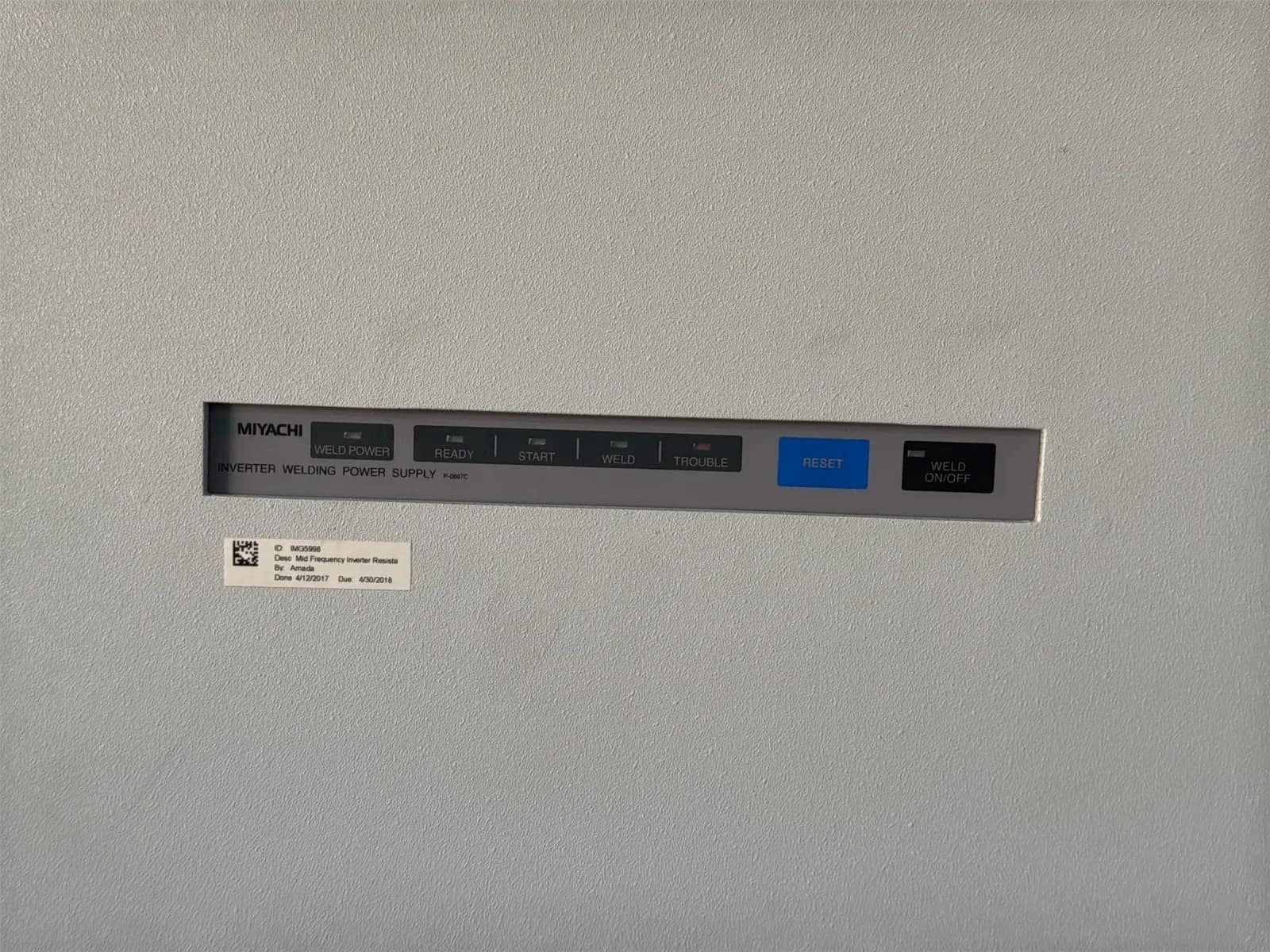 Miyachi Unitek ISA-2000CR 2,000 Amp Welding Inverter, photo 5 of 9
