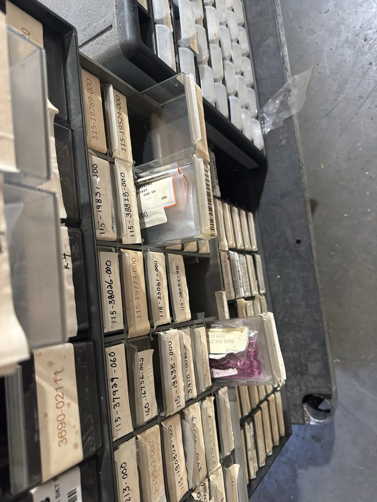 (16) Assorted Hardware Organizers with Contents (Cart Not Included), photo 12 of 20