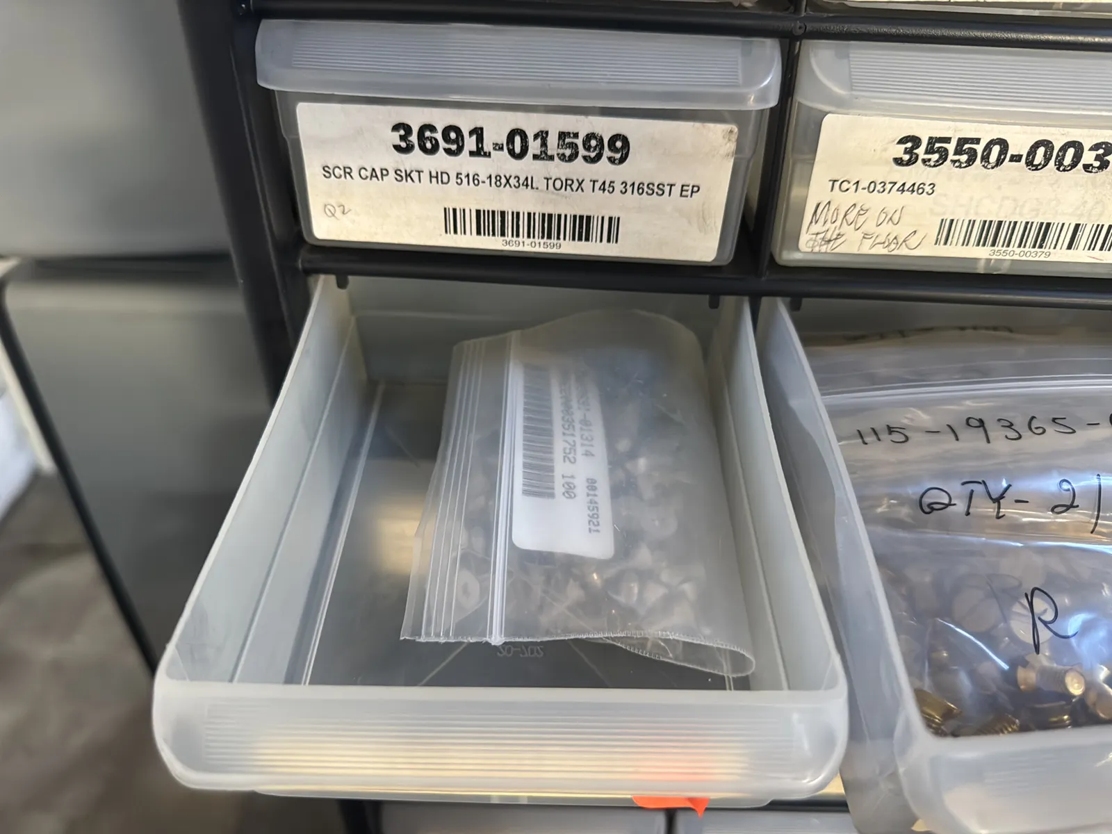 (16) Assorted Hardware Organizers with Contents (Cart Not Included), photo 10 of 20