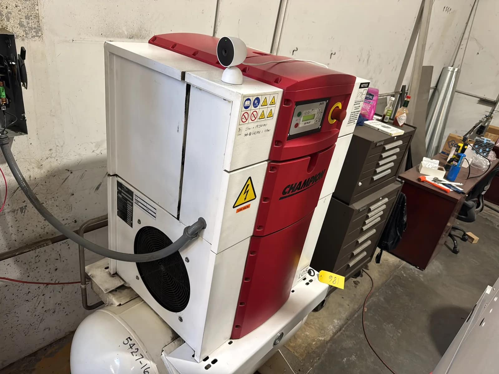 2016 Champion L05 Rotary Screw Air Compressor, photo 2 of 16