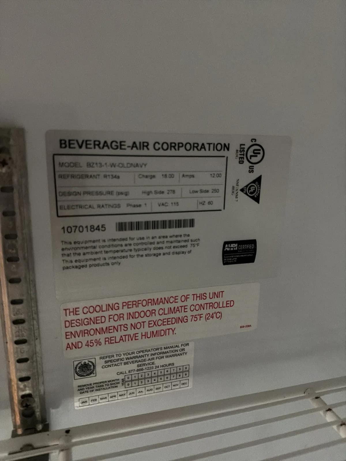 Beverage Air Grab And Go Display Case, photo 5 of 5