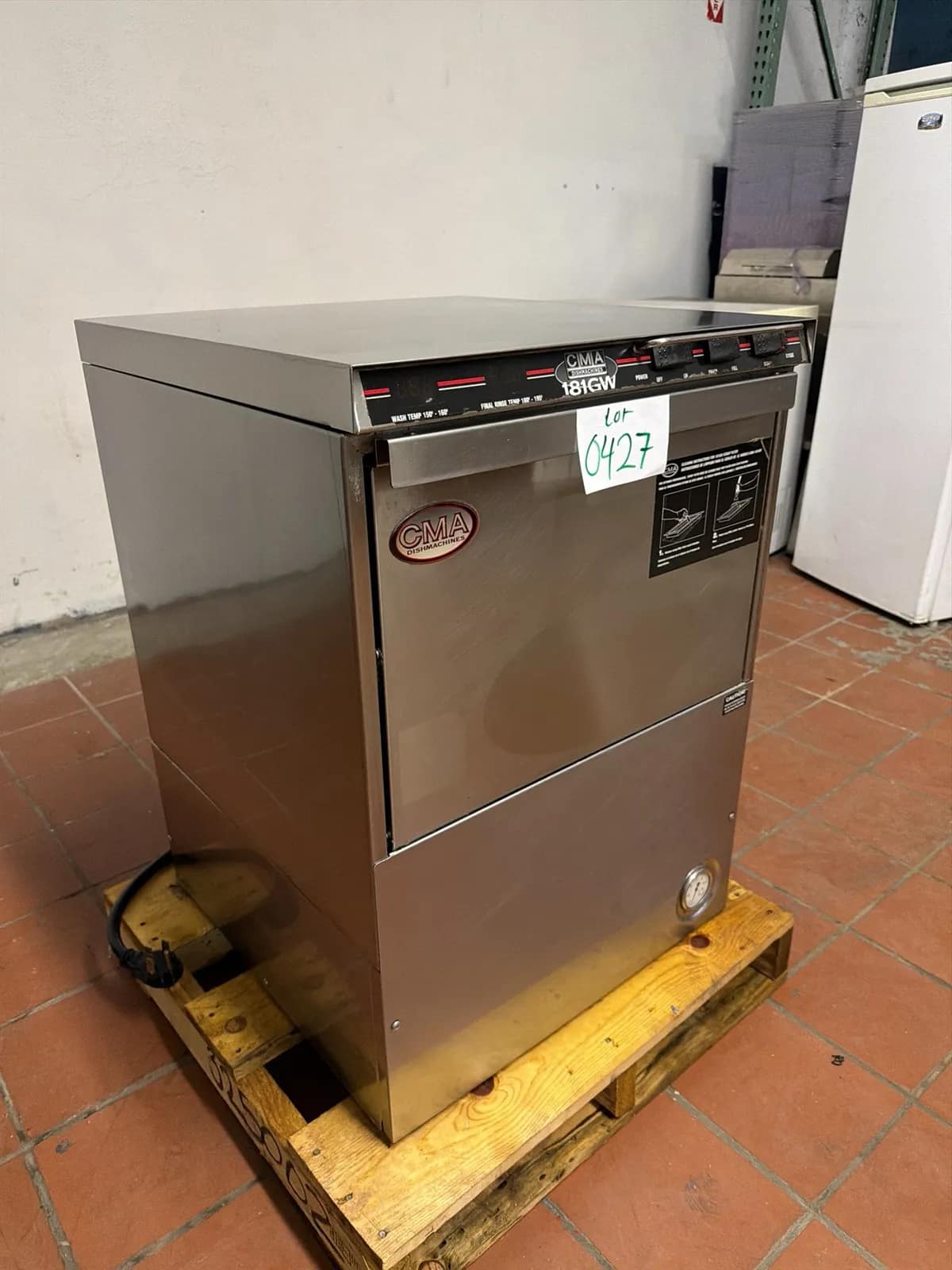 CMA 181GW Commercial Dishwasher/Glasswasher High Temp 220 Volts, photo 3 of 6