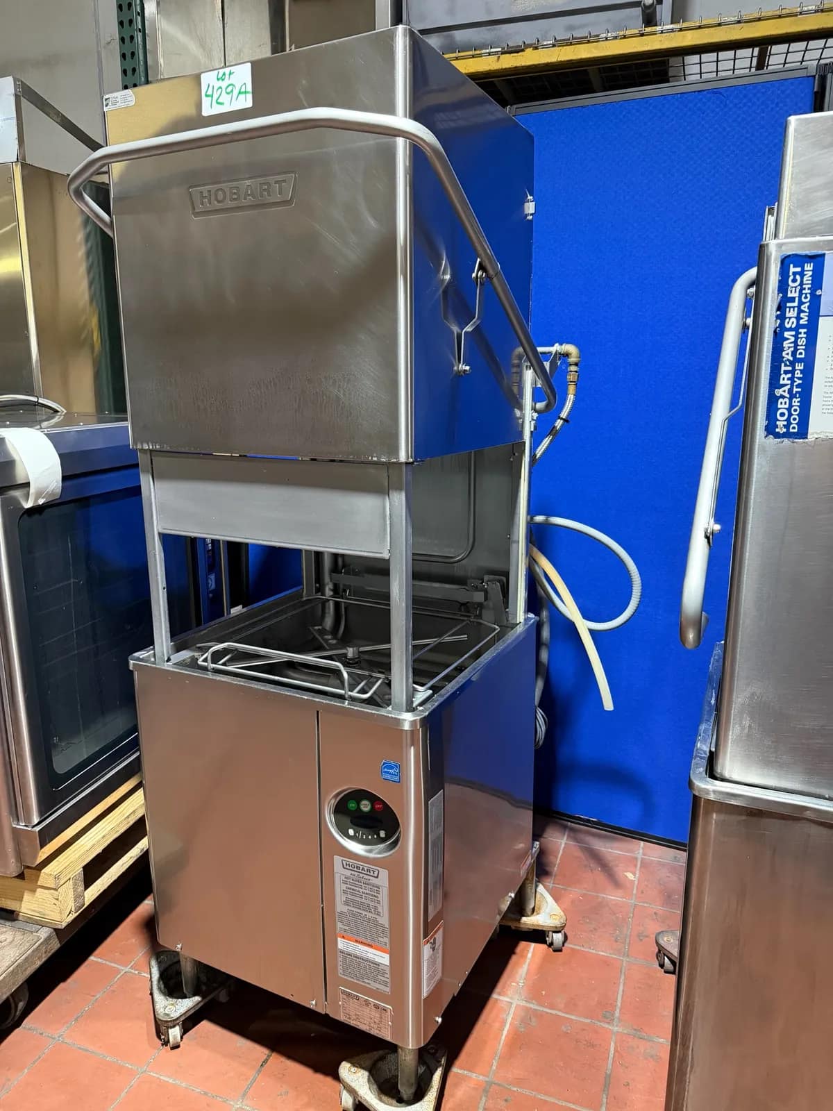 High Temp Hobart Commercial Stainless Steel Dishwasher, 208-240 Volts 3PH, photo 4 of 6