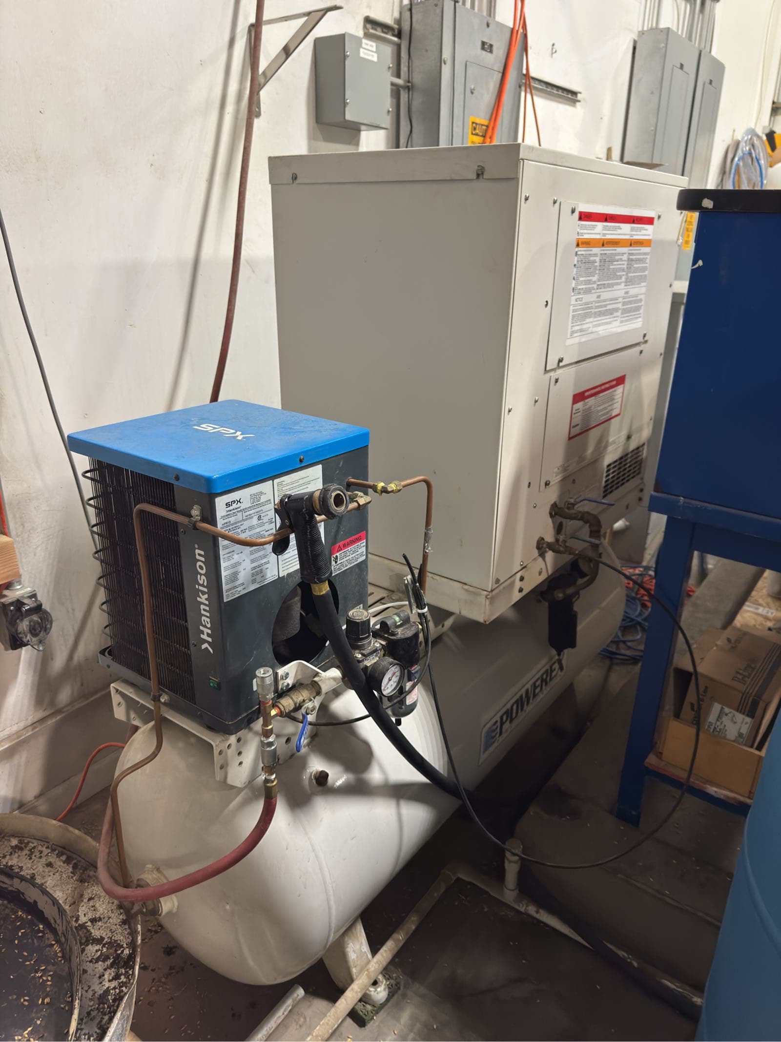 powerex-80-gallon-oilless-rotary-scroll-air-compressor-with-spx-air-dryer-e11e46