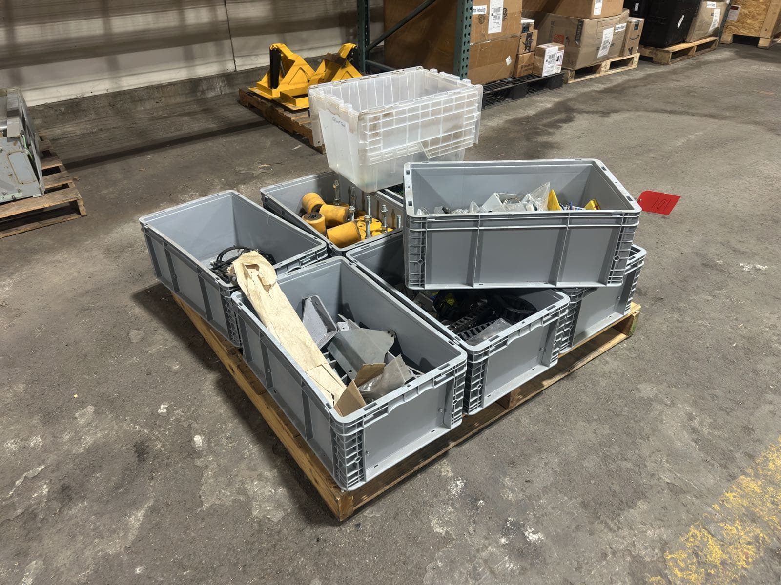 contents-of-pallet-rubber-rollers-steel-mounting-plates-assorted-electrical-components-and-more-bins-not-included-mmo3977f