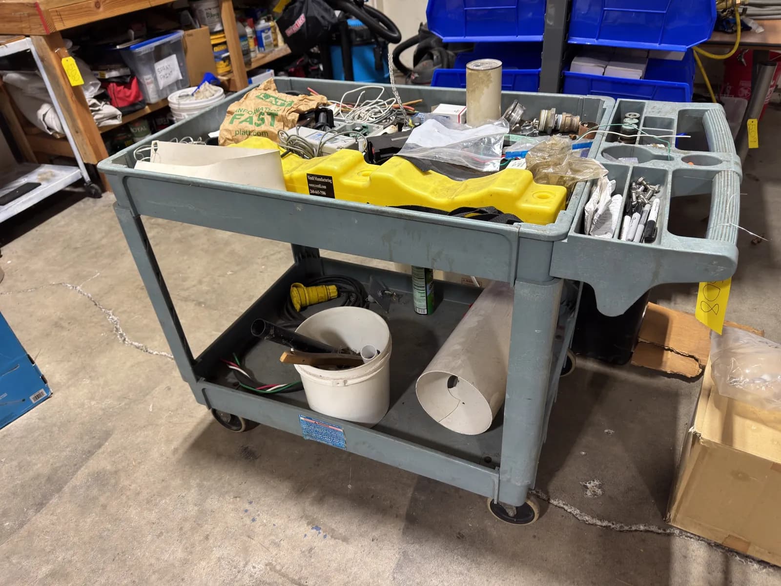 rolling-shop-cart-with-contents-electrical-supply-6147e8