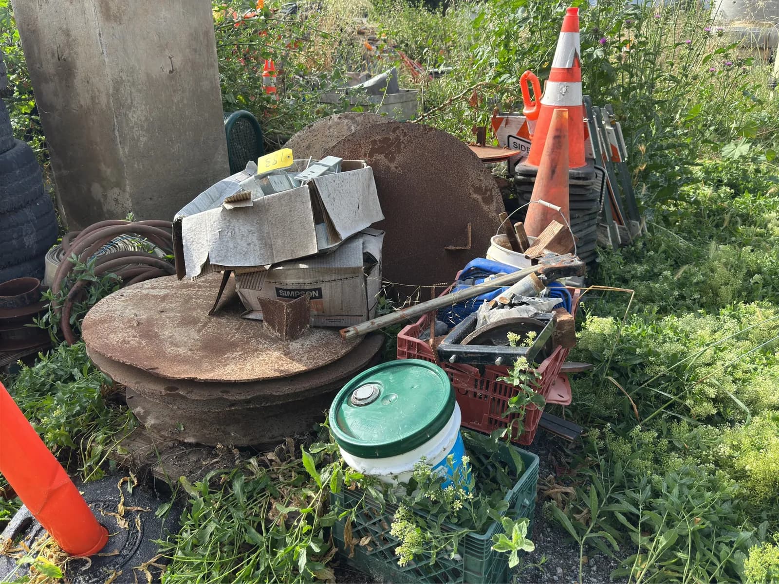 contents-of-section-steel-plates-traffic-cones-fire-hoses-and-more-c89fac