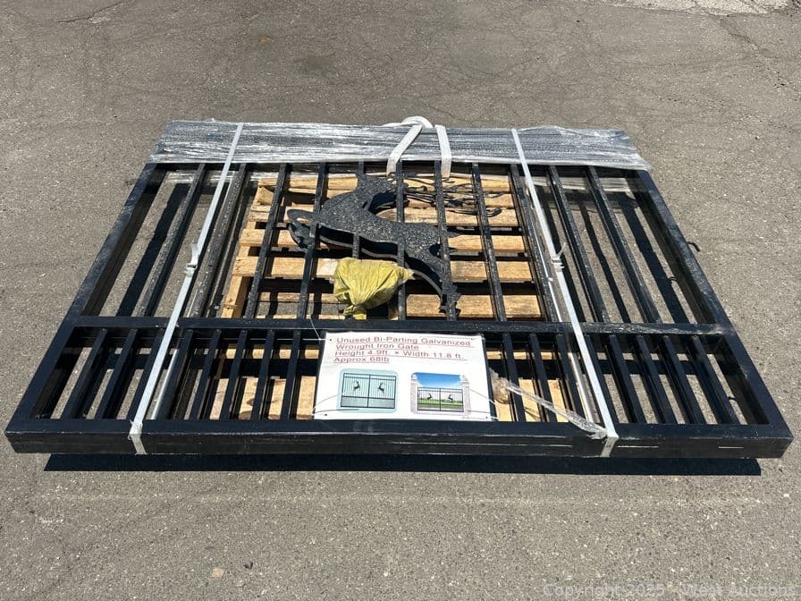 bi-parting-galvanized-wrought-iron-gate-h49x118-unused-mnqyu5h0