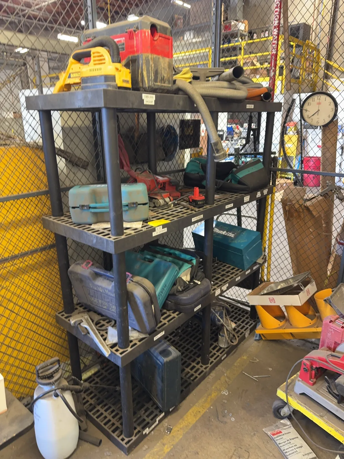 storage-rack-and-contents-sanders-tool-bags-and-paint-sprayer-mrnt8q6j
