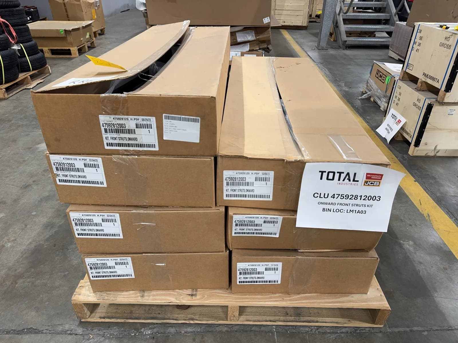 contents-of-pallet-club-car-front-struts-kit-c3a228