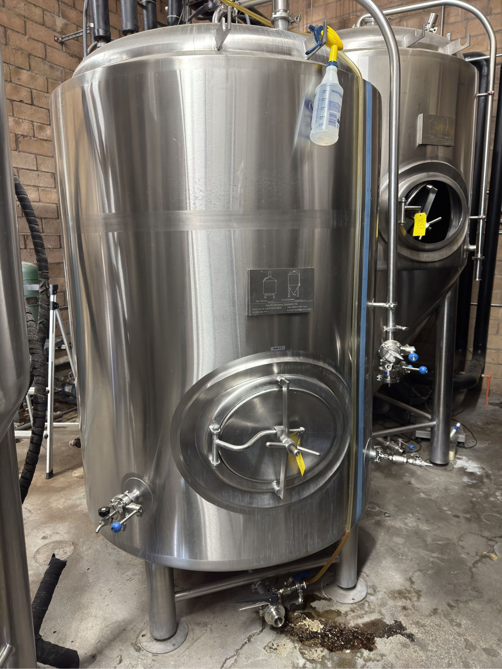 pacific-brewery-systems-stainless-steel-15bbl-brite-tank-b1f222