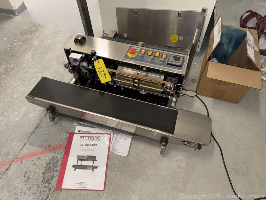 cleveland-ce3000-hve-solid-ink-continuous-sealer-with-stand-and-accessories-622008