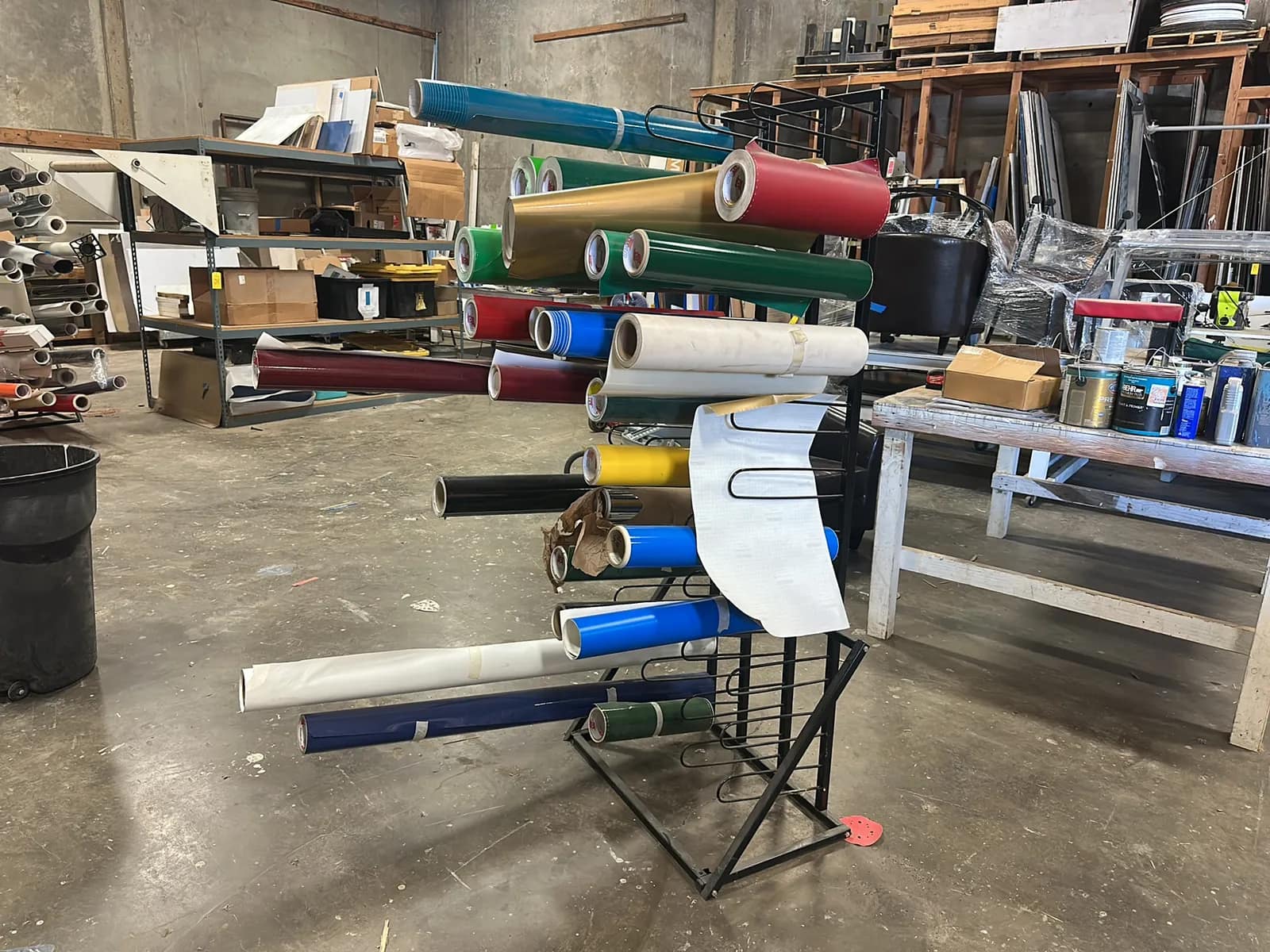 material-rack-with-23-assorted-vinyl-rolls-1eaf86